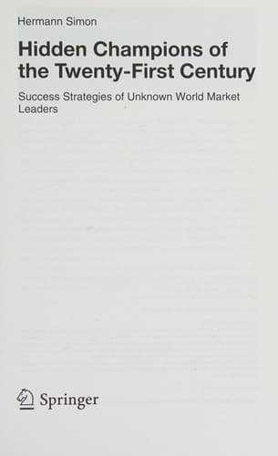 Hidden Champions of the Twenty-First Century