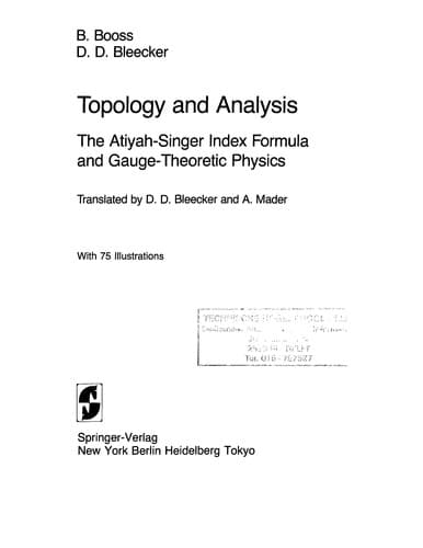 Topology and Analysis